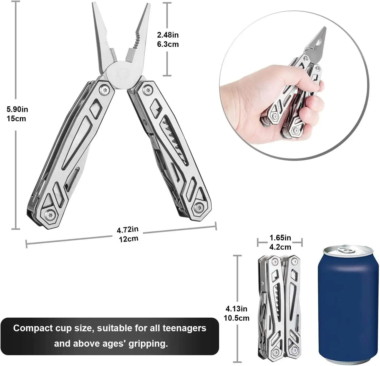 WETOLS Multitool Needle Nose Pliers,21-in-1 - 619yxwyniyl._ac_sl1478_